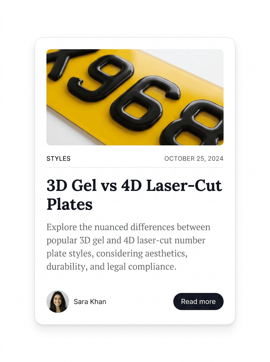Styles — 3D Gel vs 4D laser-cut plates